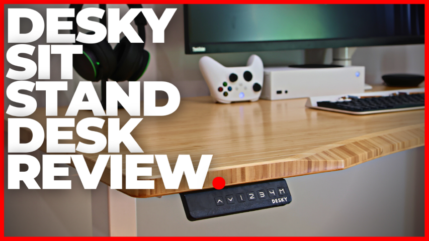 Desky Dual Bamboo Sit Stand Desk Review.